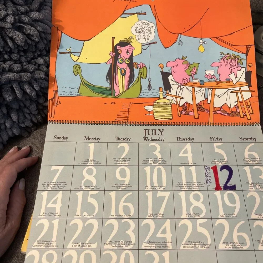 Vintage Hallmark Calendar 1974 First Ladies Historical OKT/Colson Louis Marak
